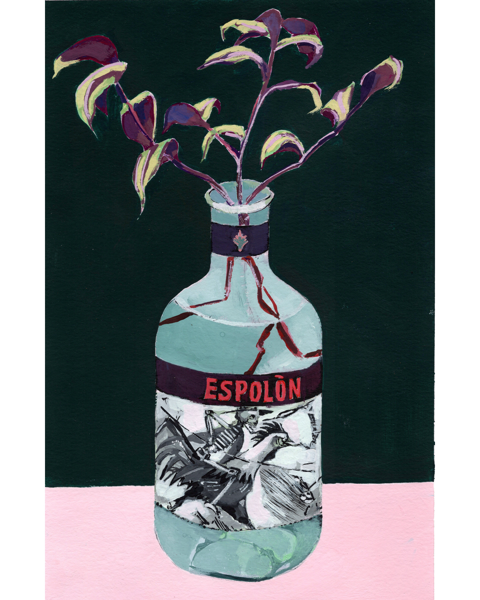 Inch Plant Cuttings in Espolon original — Guayo Studio