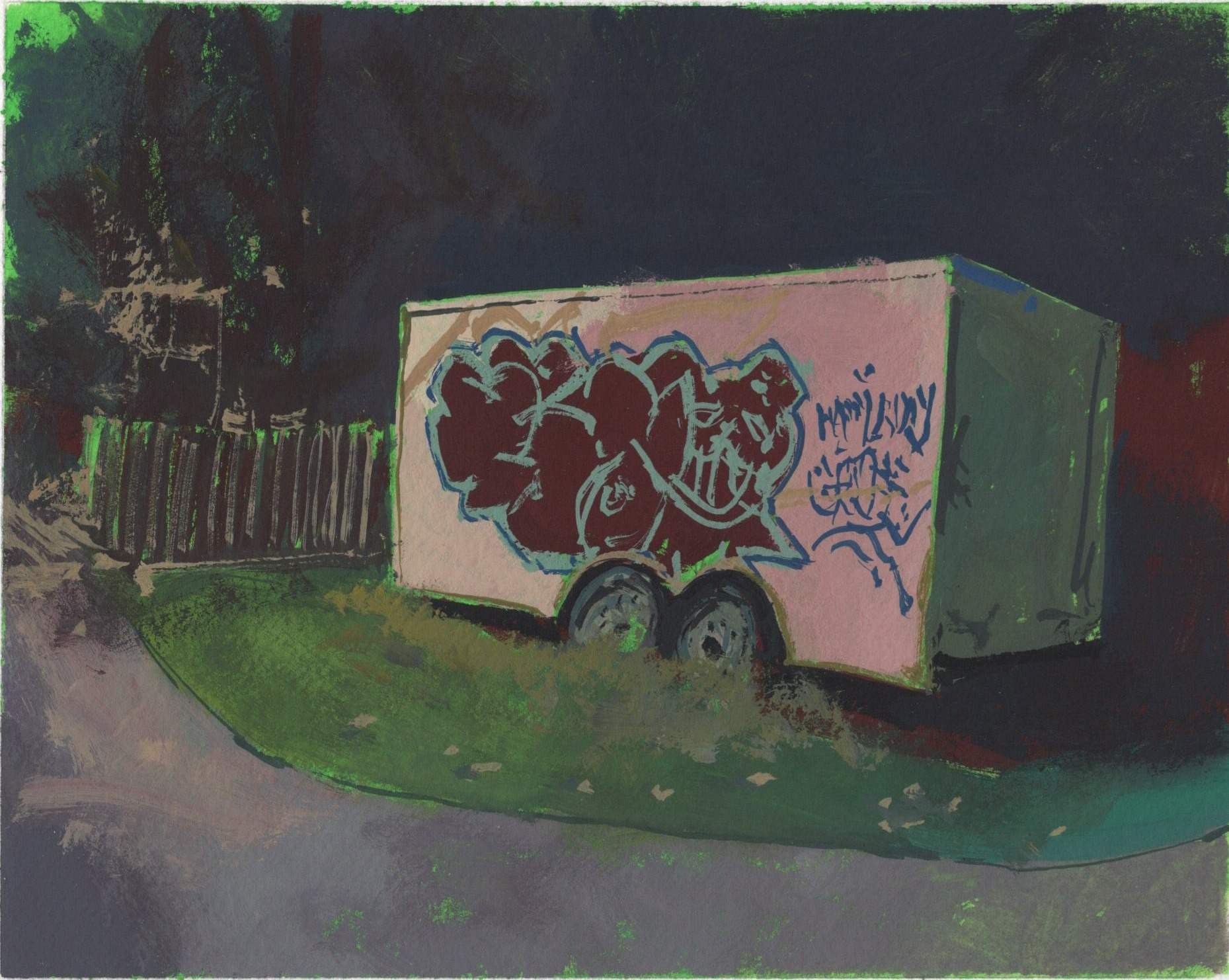Trailer, Clark Park print — Guayo Studio